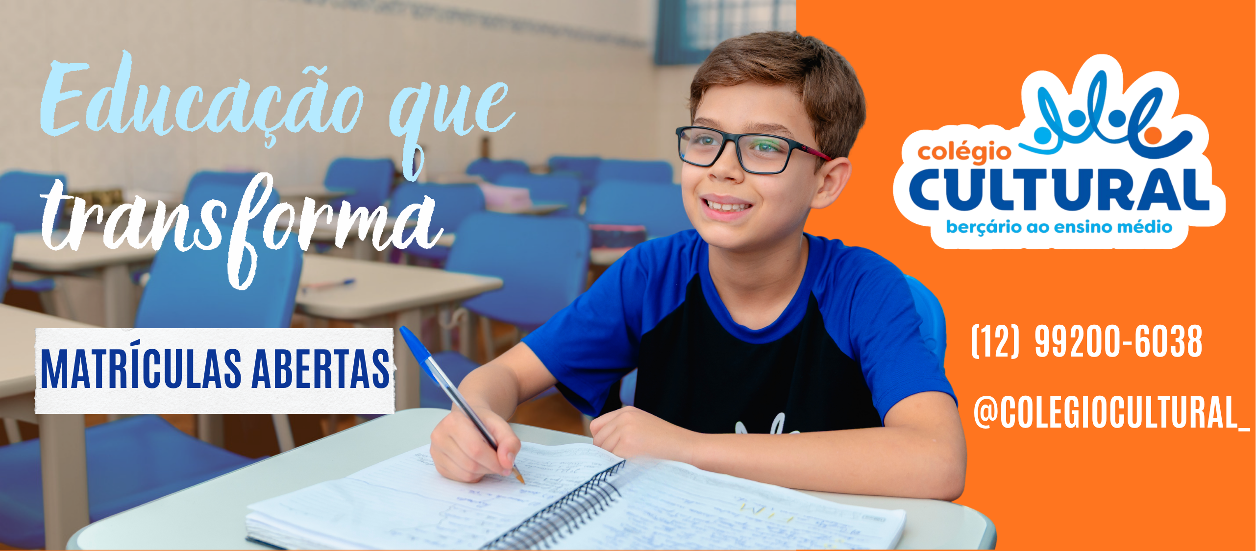 Matrículas Abertas 2027 - Colégio Cultural