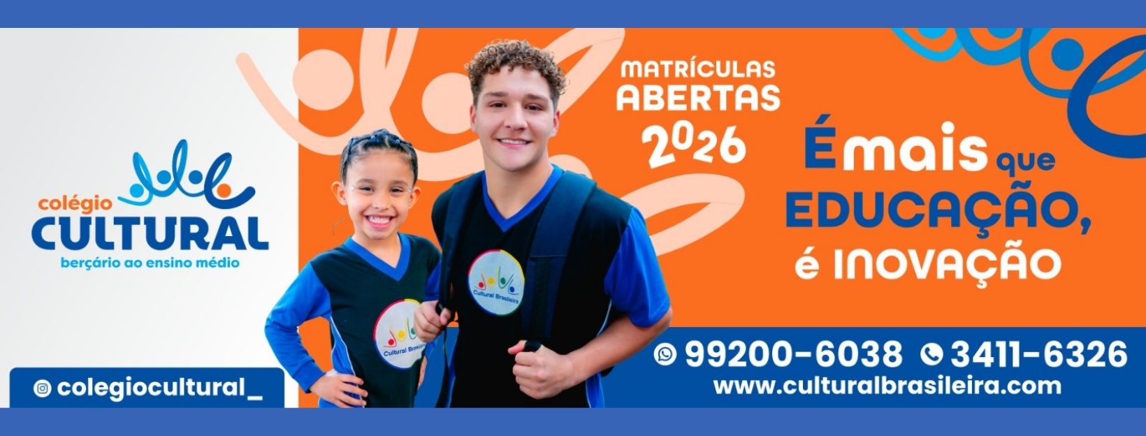 Matrículas Abertas 2026 - Colégio Cultural